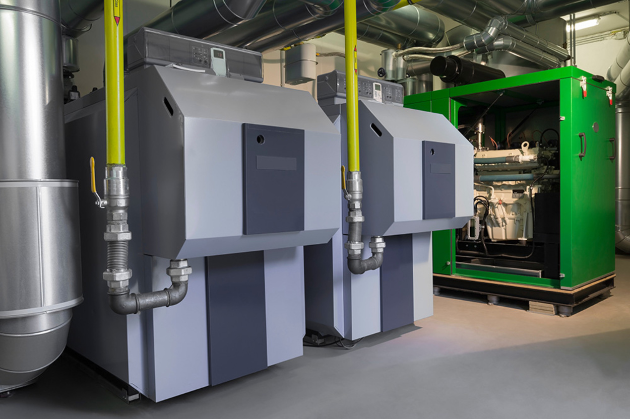 Blockheiz­kraftwerk bei Elektro Bär GmbH in Neuendettelsau
